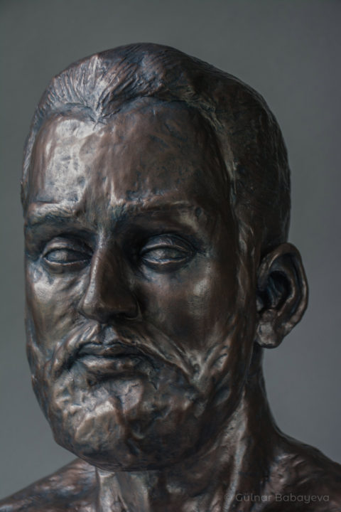 Portrait Sculpture of a male: Lost Crown by Gülnar Babayeva